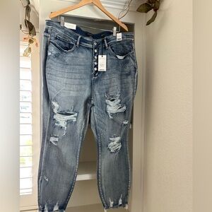 Judy Blue Jeans Women 24W Skinny Fit High Waist Stretch Stone Wash Style